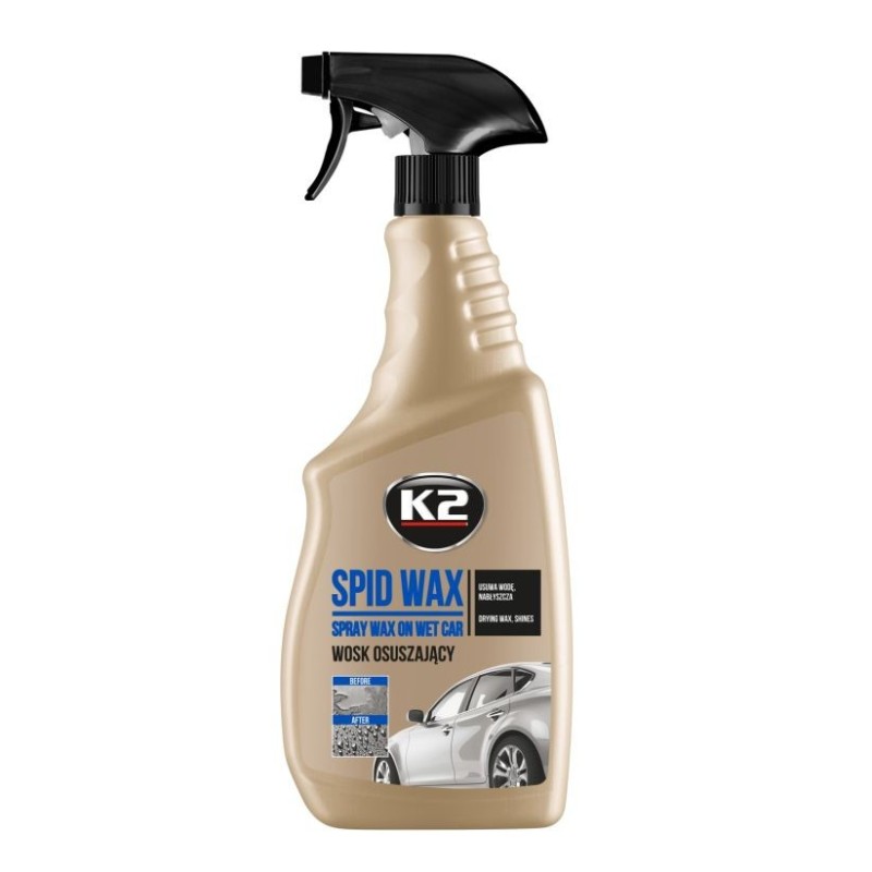 K2 Spid Wax 750 ml – Szybkoschnący Wosk Osuszający do Samochodu