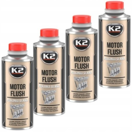 K2 Motor Flush – Profesjonalna Płukanka do Silnika 4x250ml