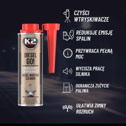 K2 Diesel Go! – Dodatek Uszlachetniający do Oleju Napędowego 250 ml