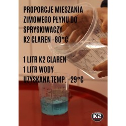 K2 CLAREN Zimowy Koncentrat Płynu do Spryskiwaczy 1L – Zapachowy