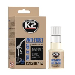 K2 Anti Frost – Odmrażacz do paliwa Diesel i Benzyna 50 ml