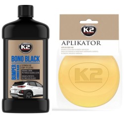 K2 BONO BLACK – Czernidło do Gum i Plastików 500g z Aplikatorem