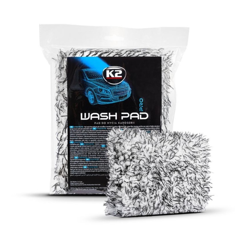 K2 Wash Pad – Delikatna Gąbka z Mikrofibrą do Mycia Samochodu