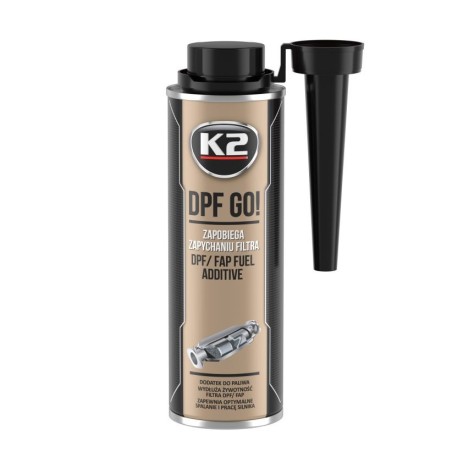 K2 DPF GO! – Dodatek do ochrony filtra DPF/FAP, zapobiega zapychaniu, 250ml