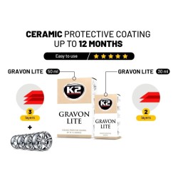 K2 GRAVON LITE 50ML – Ceramiczna Powłoka na Lakier, 2 Lata Ochrony