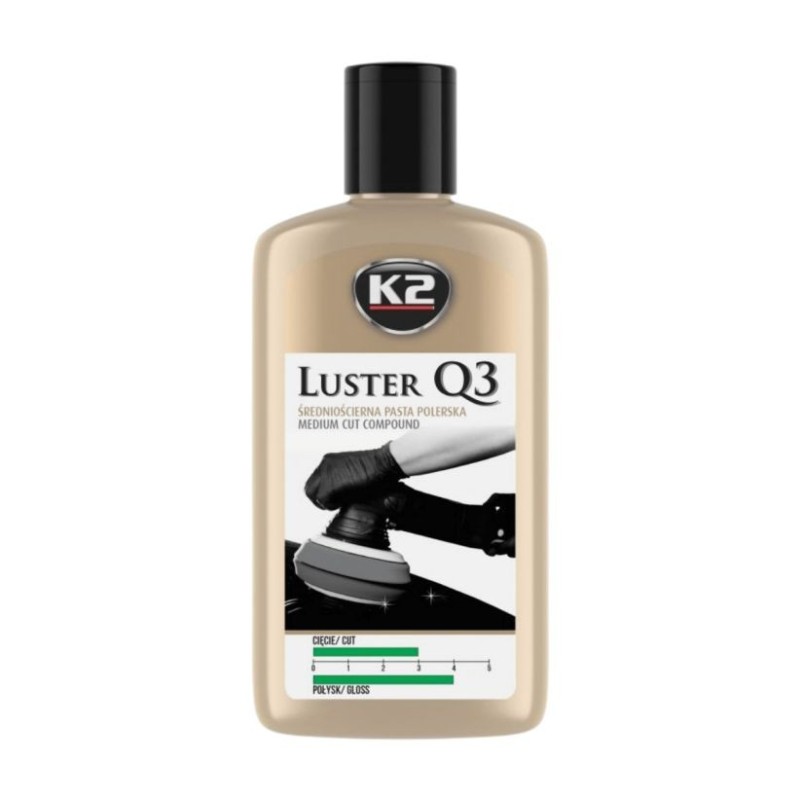 K2 LUSTER Q3 – Szybka Pasta Polerska do Maszynowego Polerowania 250ml