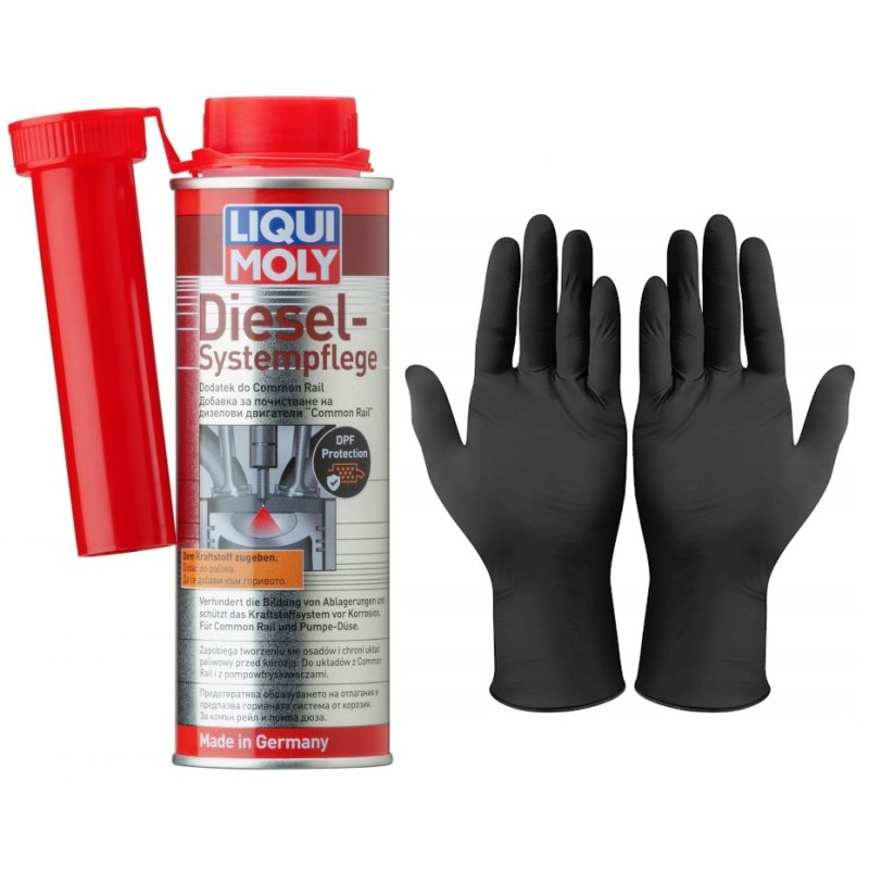 Liqui Moly 2185 Diesel – Dodatek do układu common rail 250ml + rękawiczki Liqui Moly 2185 Diesel – Dodatek do układu common rail 250ml + rękawiczki